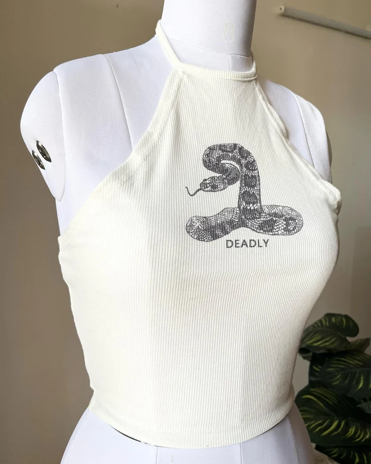 White halter top 