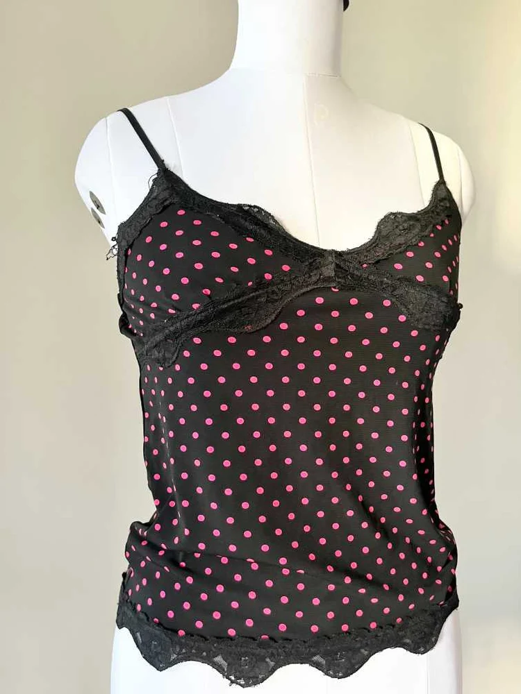 Polka dot cami top