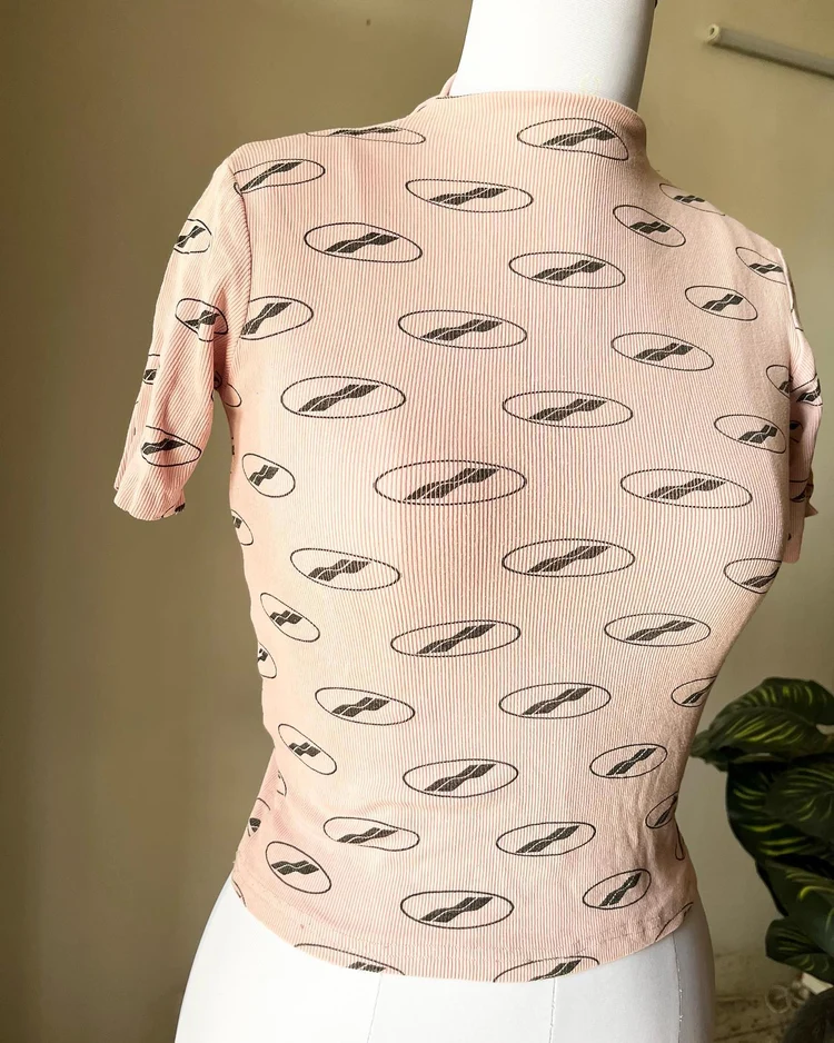 Printed Strechy top 