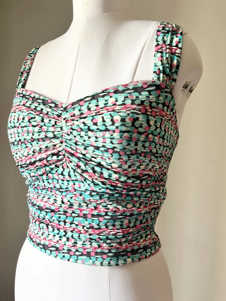 Y2K printed top