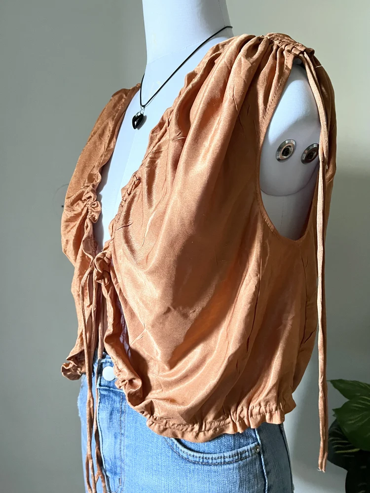 Orange Shrug style top 