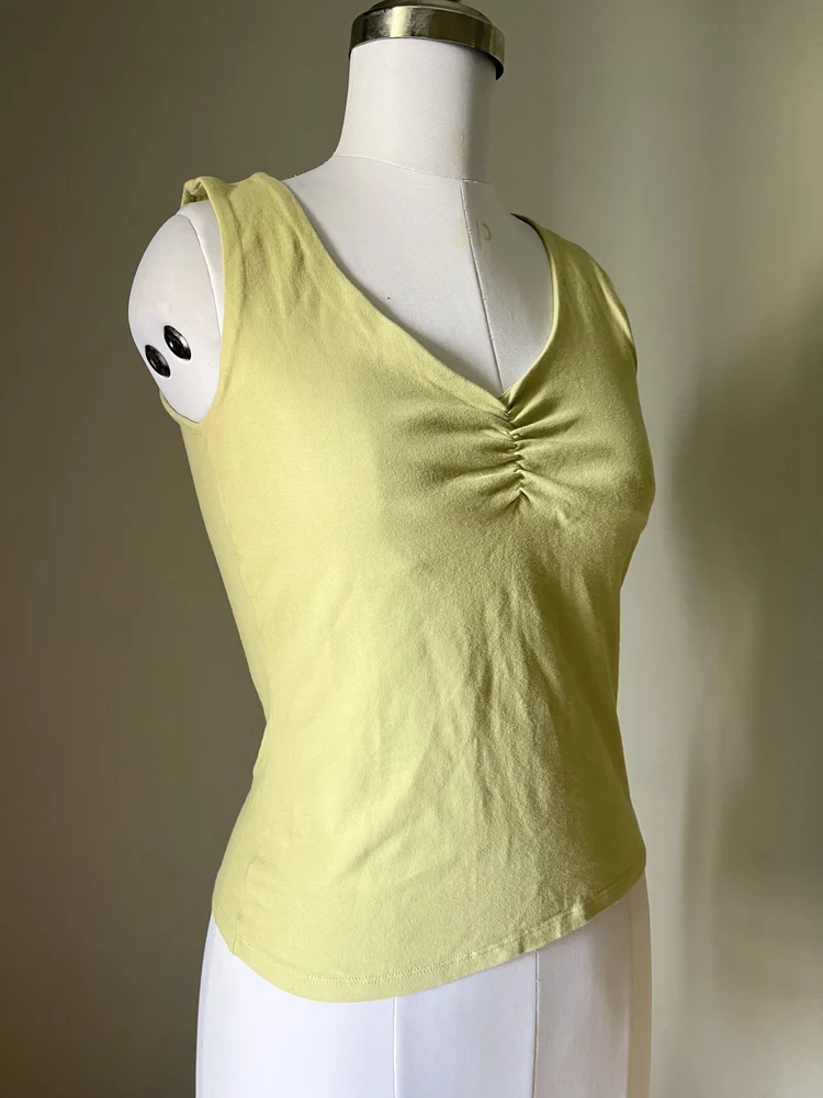 Mint ruched top 