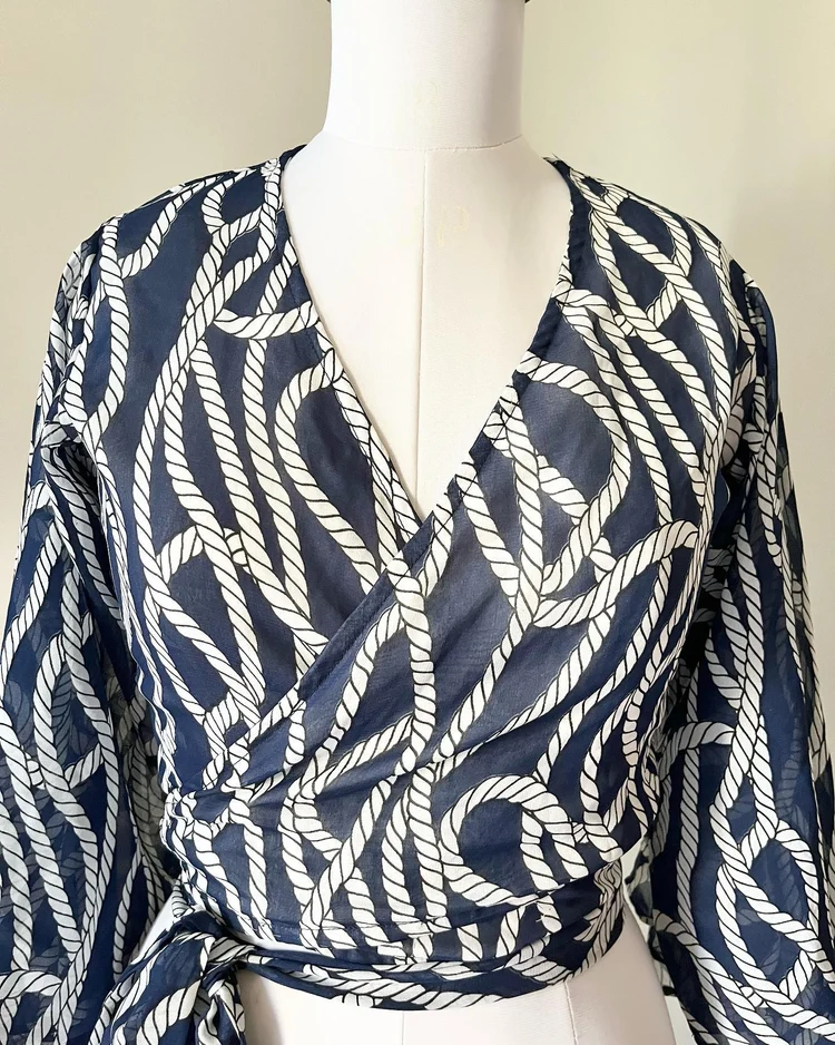 Printed wrap up top 
