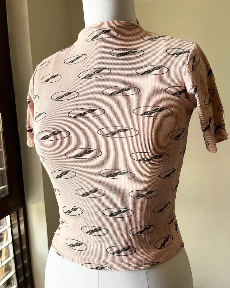 Printed Strechy top 
