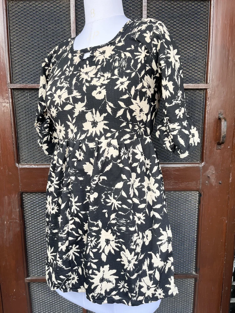 Black flare kurti 