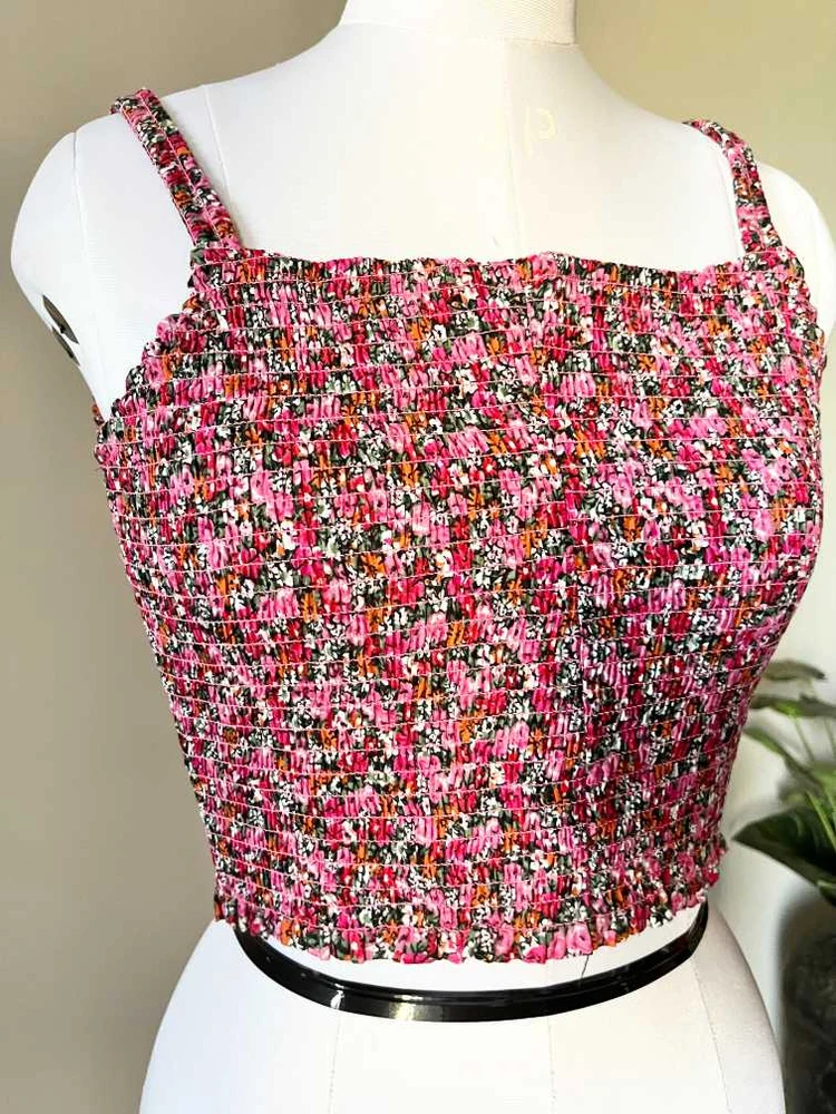 Pink smoked top 