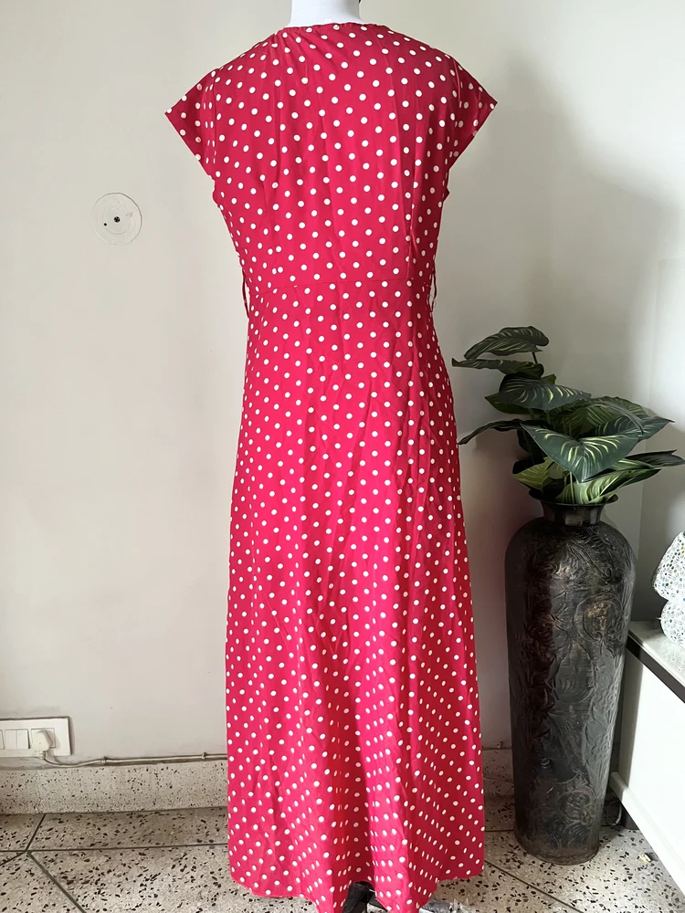 Polka dot maxi dress 