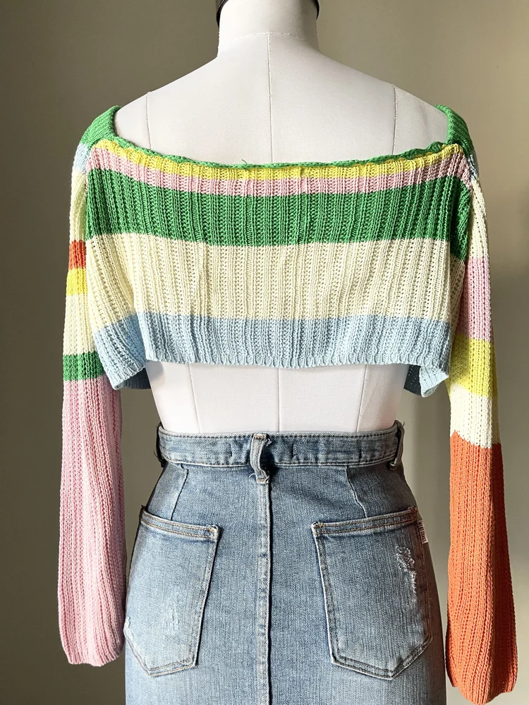 Multicolored rib top 