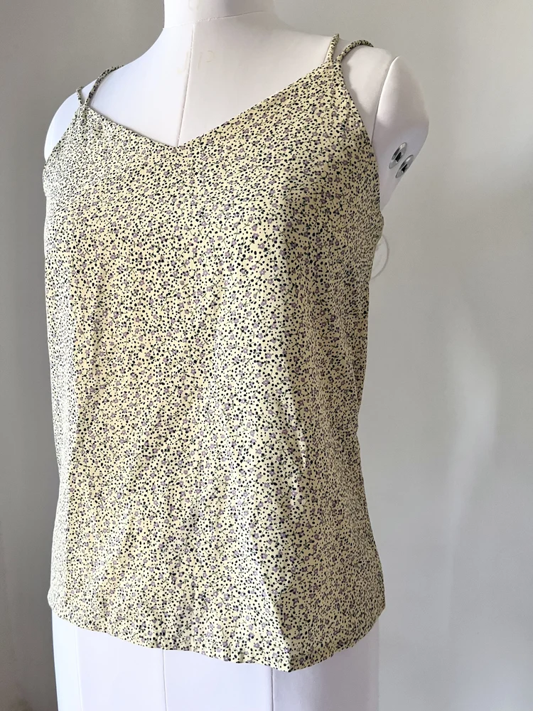 Yellow criss-cross top
