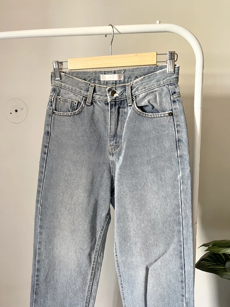 Blue straight fit jeans 