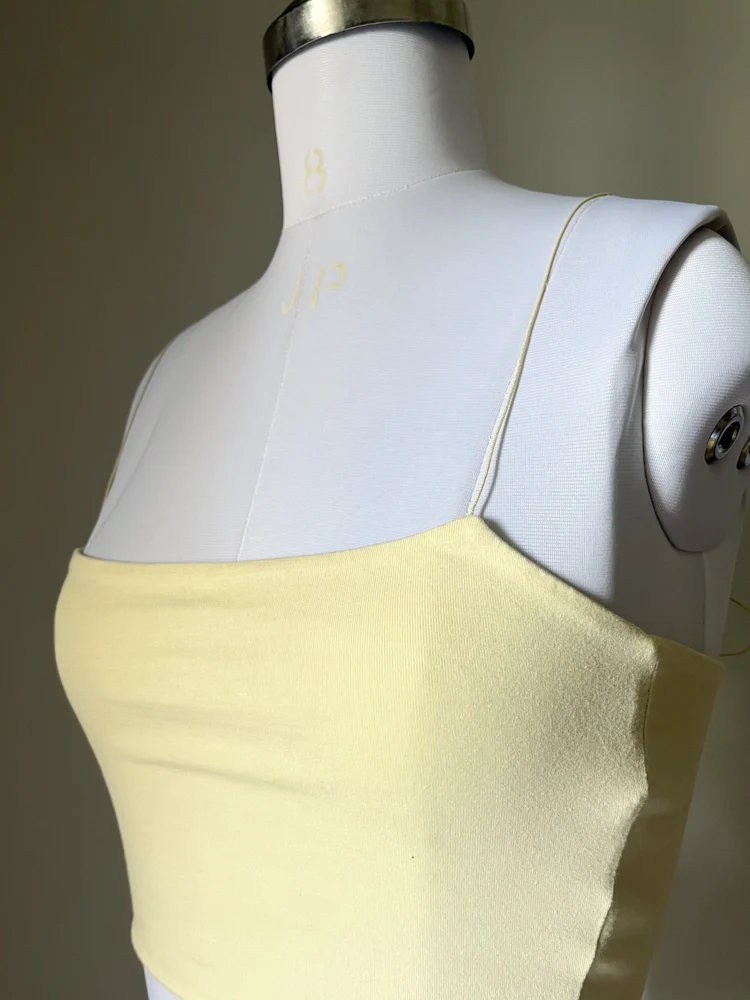 Yellow strap top