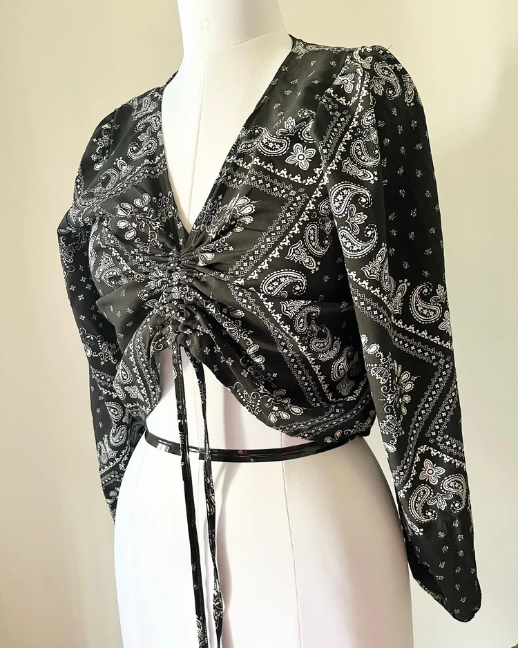 Paisley print top 