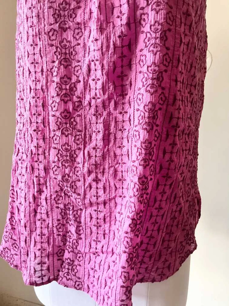 Embroided purple top