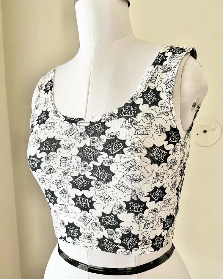 Cartoon printed anime tank top 