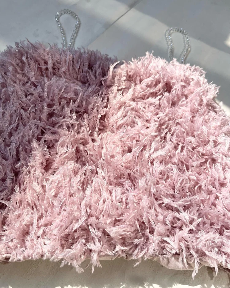 Pink Fur top 
