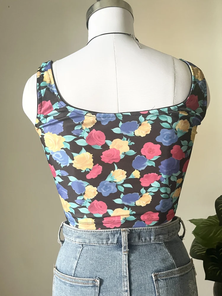 Floral corset top 