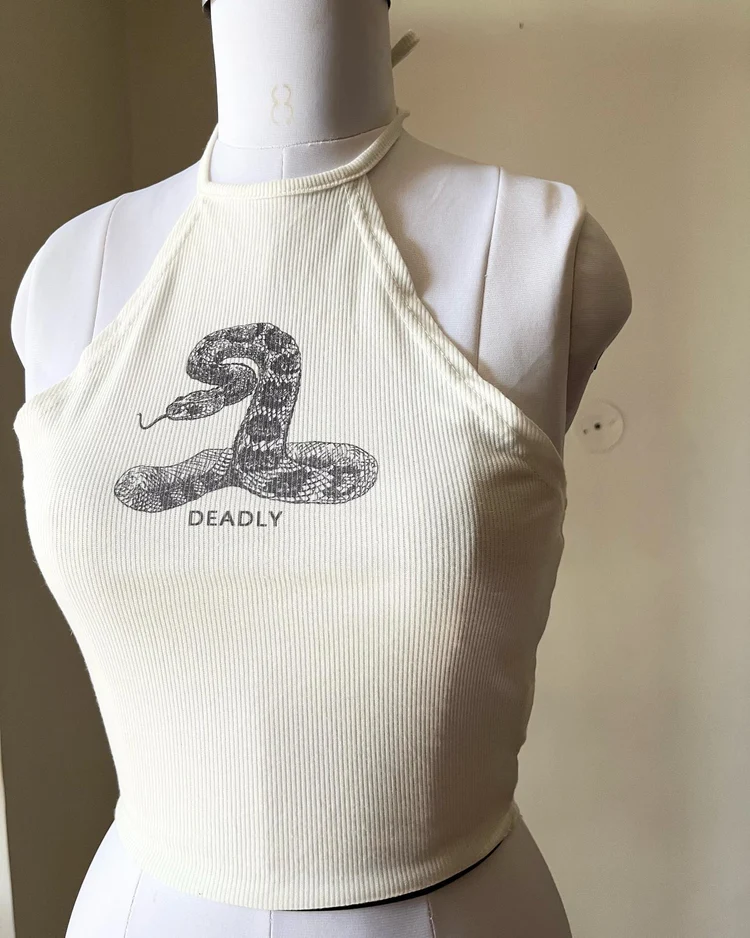 White halter top 