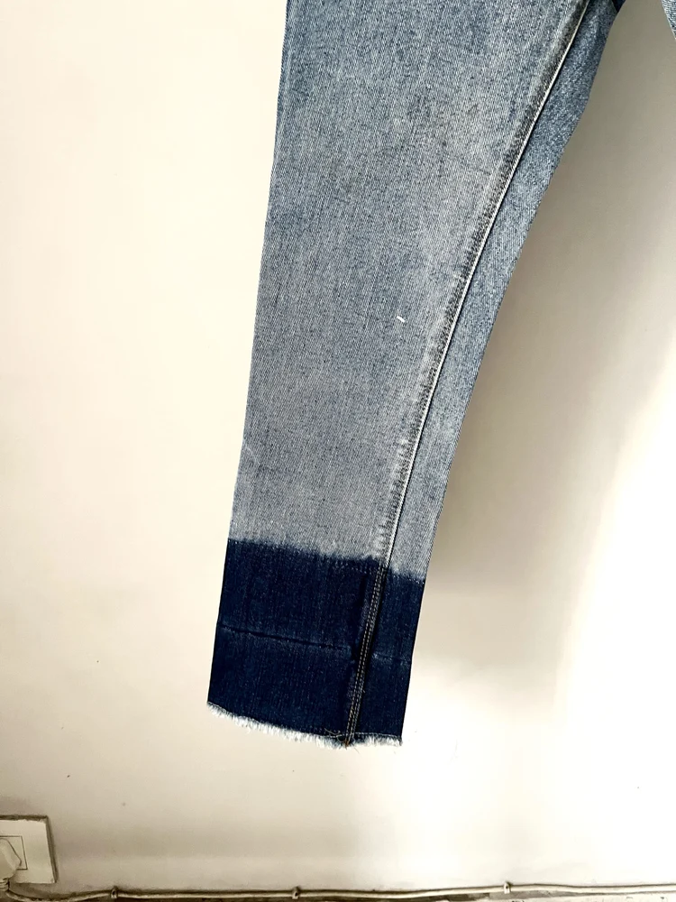 Blue tapered denim 