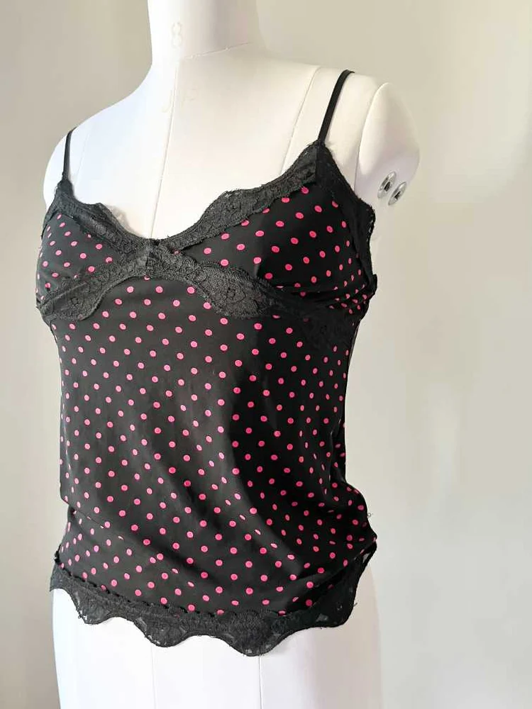 Polka dot cami top