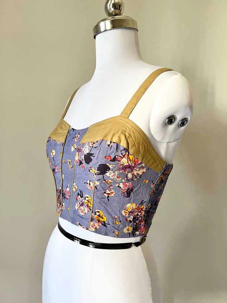 Printed corset top 