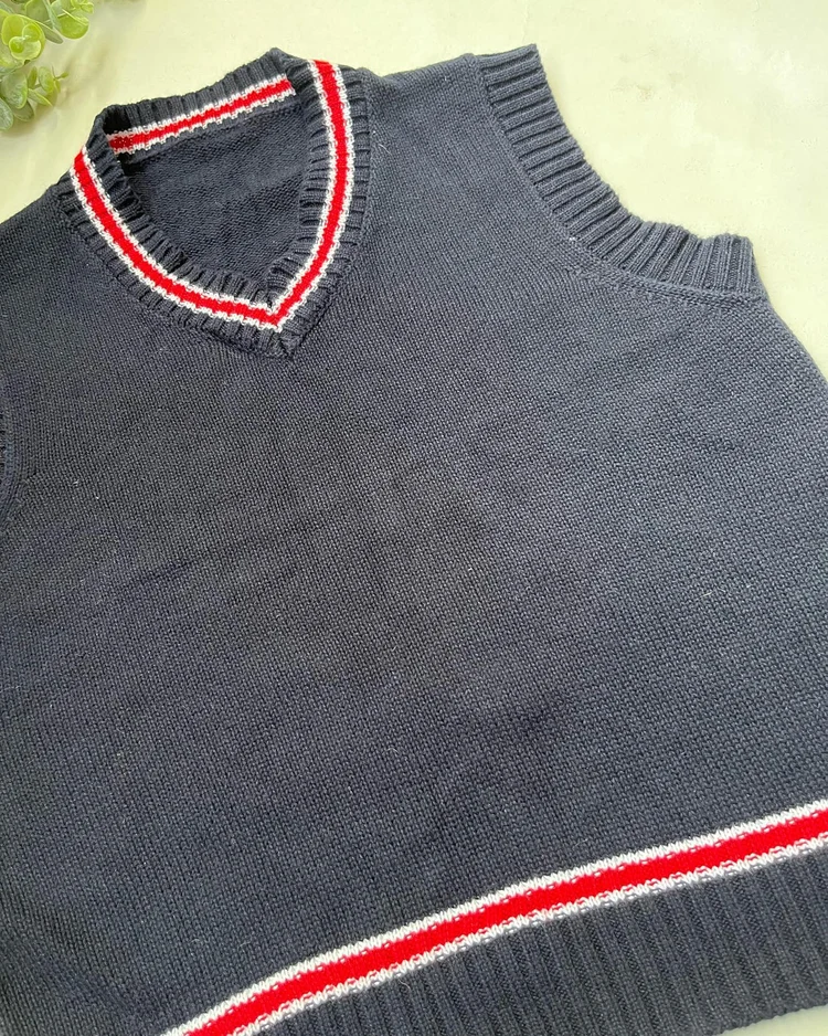 Blue sweater vest 