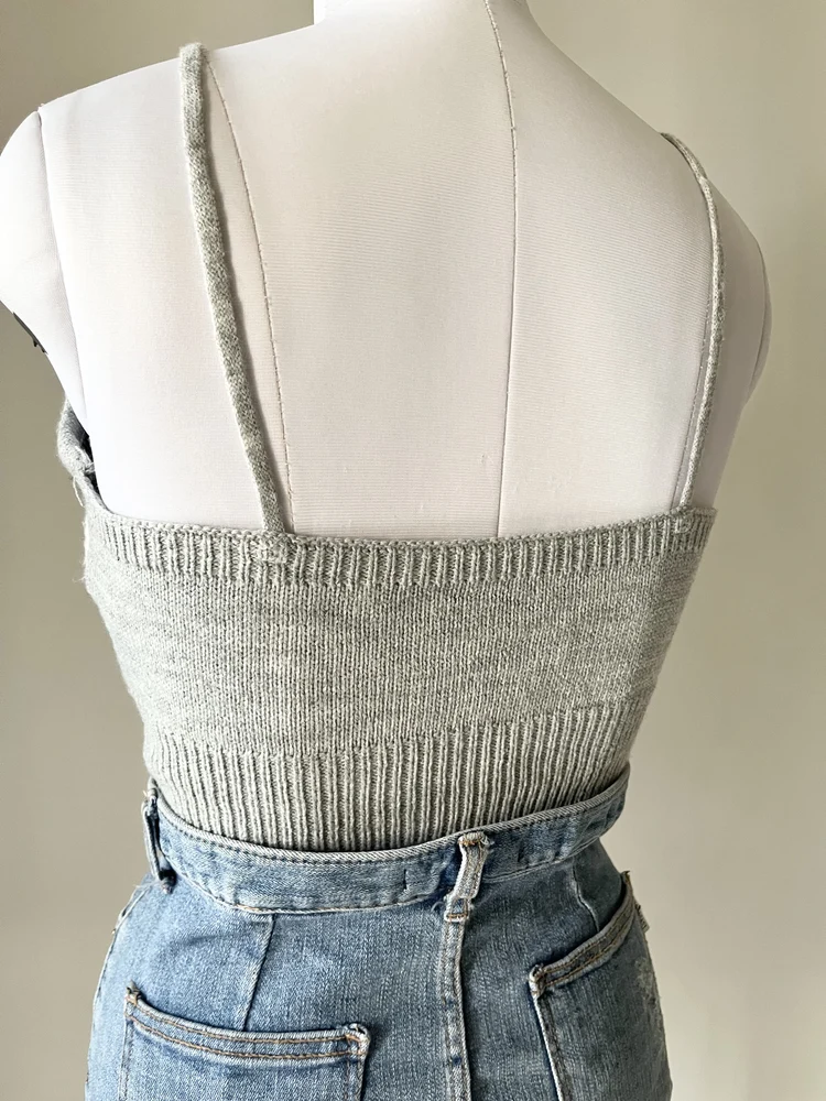 Checkered sweater top 