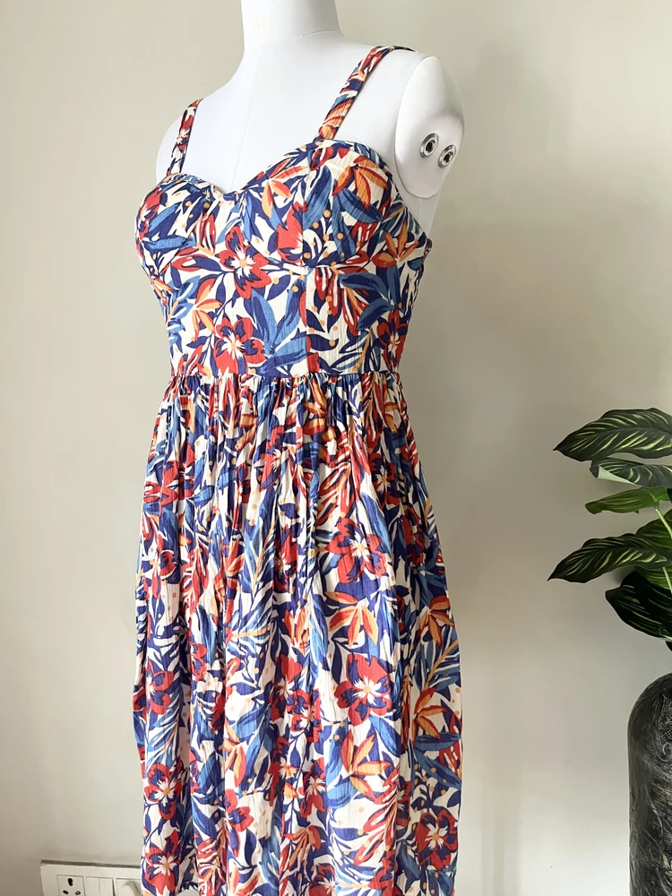 Floral padded dress