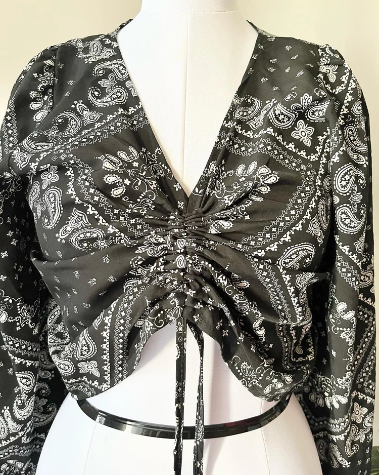 Paisley print top 