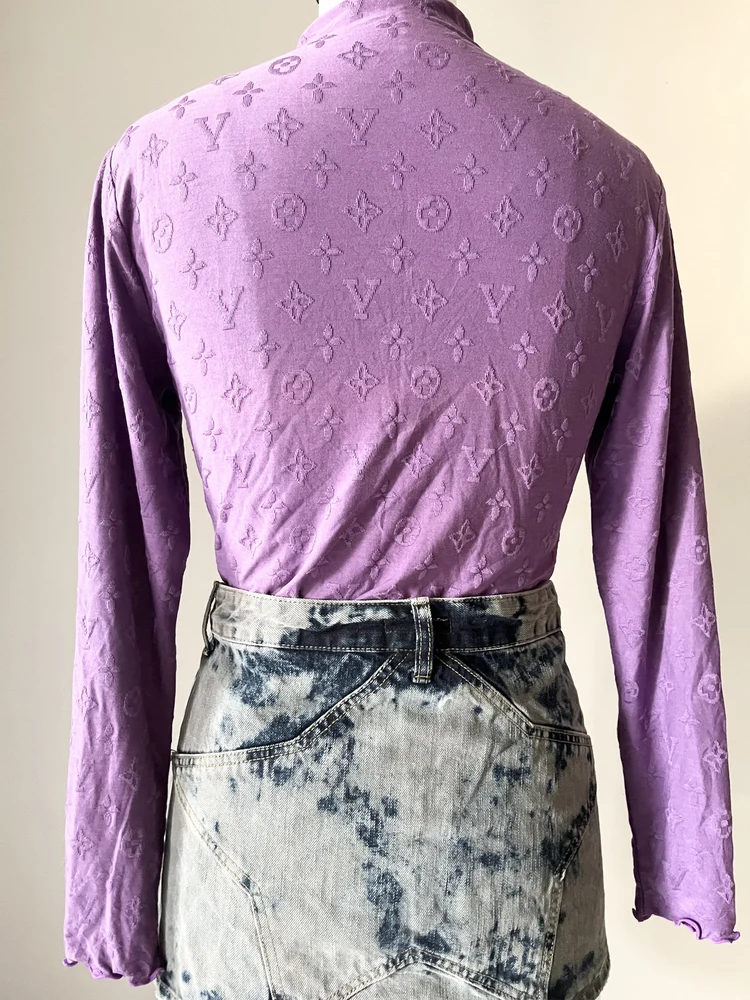 Purple L/V mesh top 