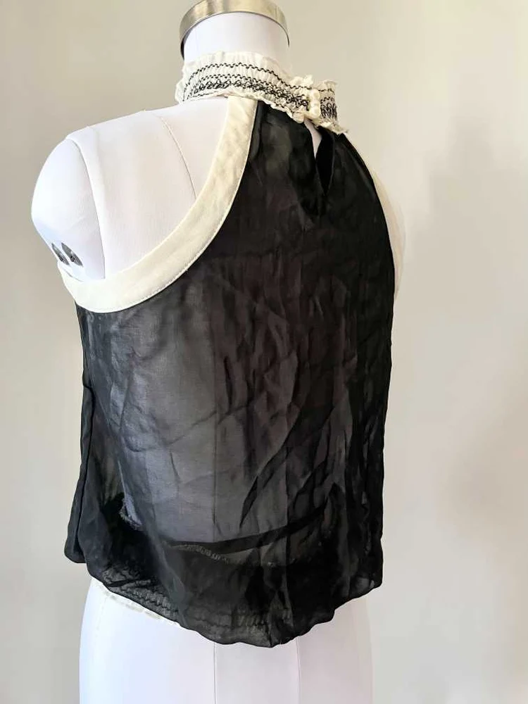 Black frill top 