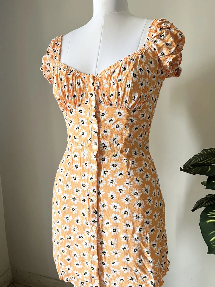 Floral milkmaid dress