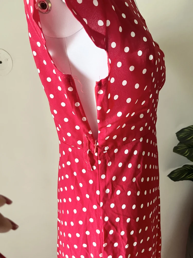Polka dot maxi dress 