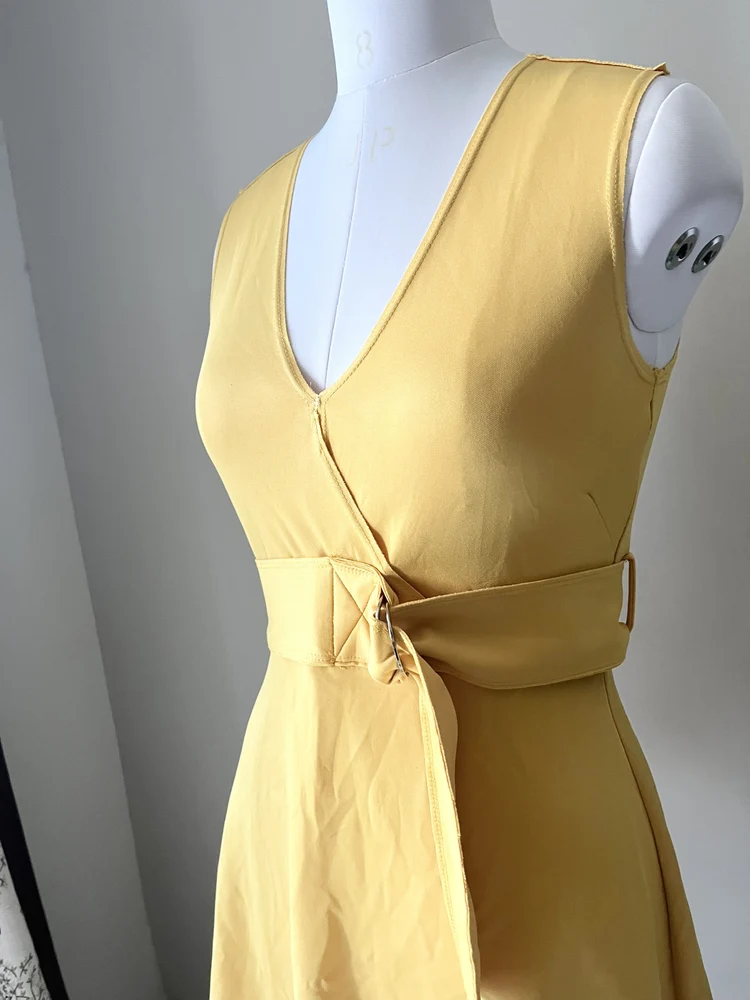 Yellow skater dress 