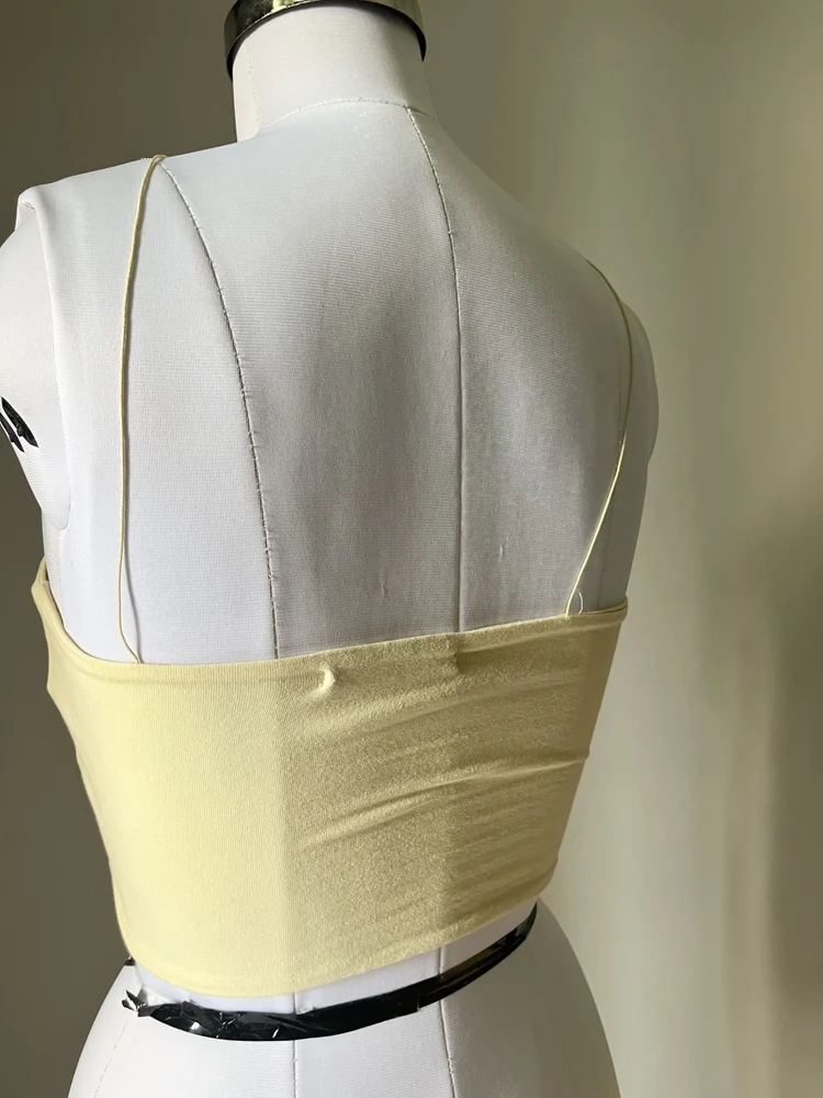 Yellow strap top