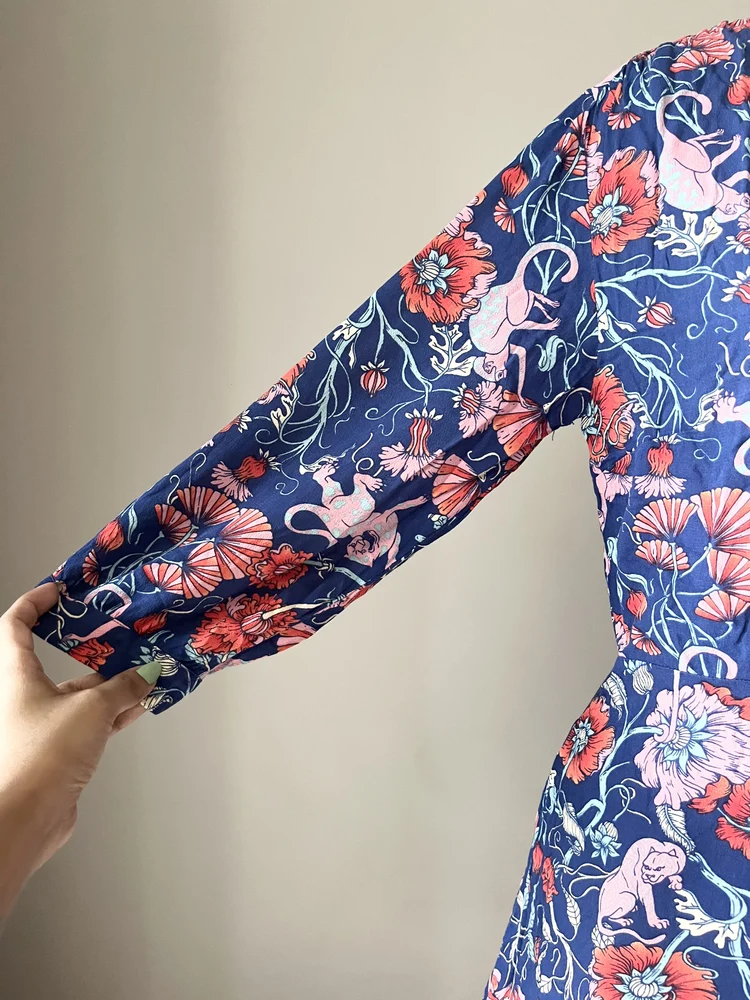 Floral wrap dress 