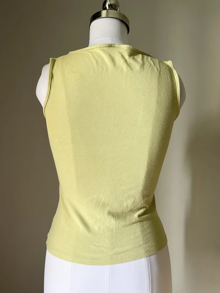 Mint ruched top 