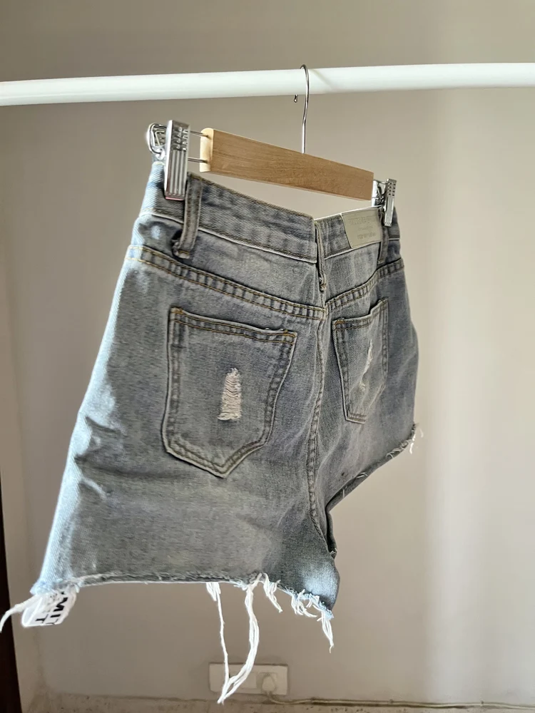Patchwork Denim shorts