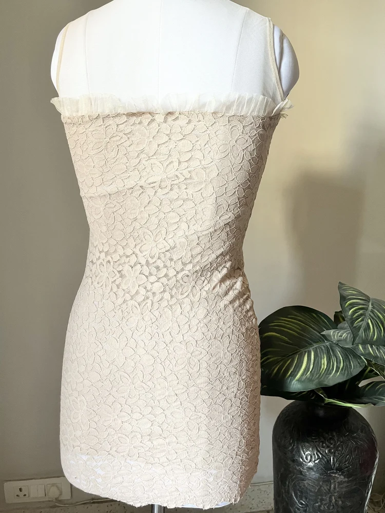 Pink mesh dress (padded)