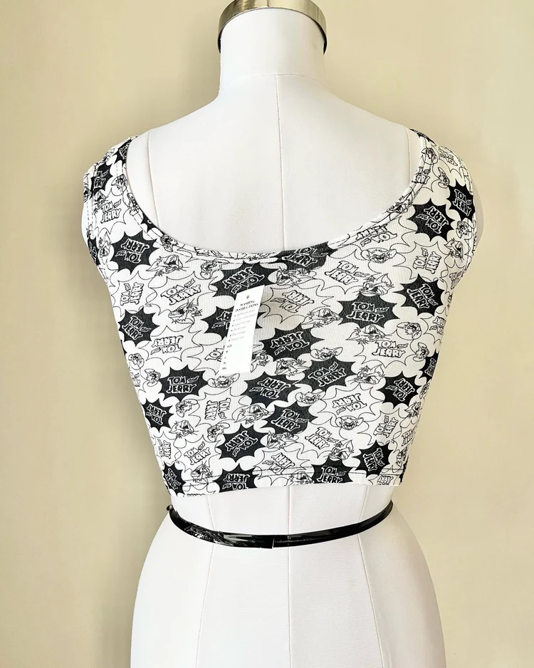 Cartoon printed anime tank top 