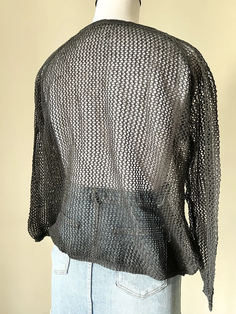Black Crochet  top 