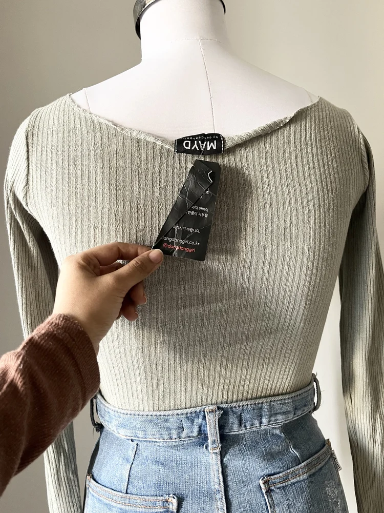 Mint green crop top 