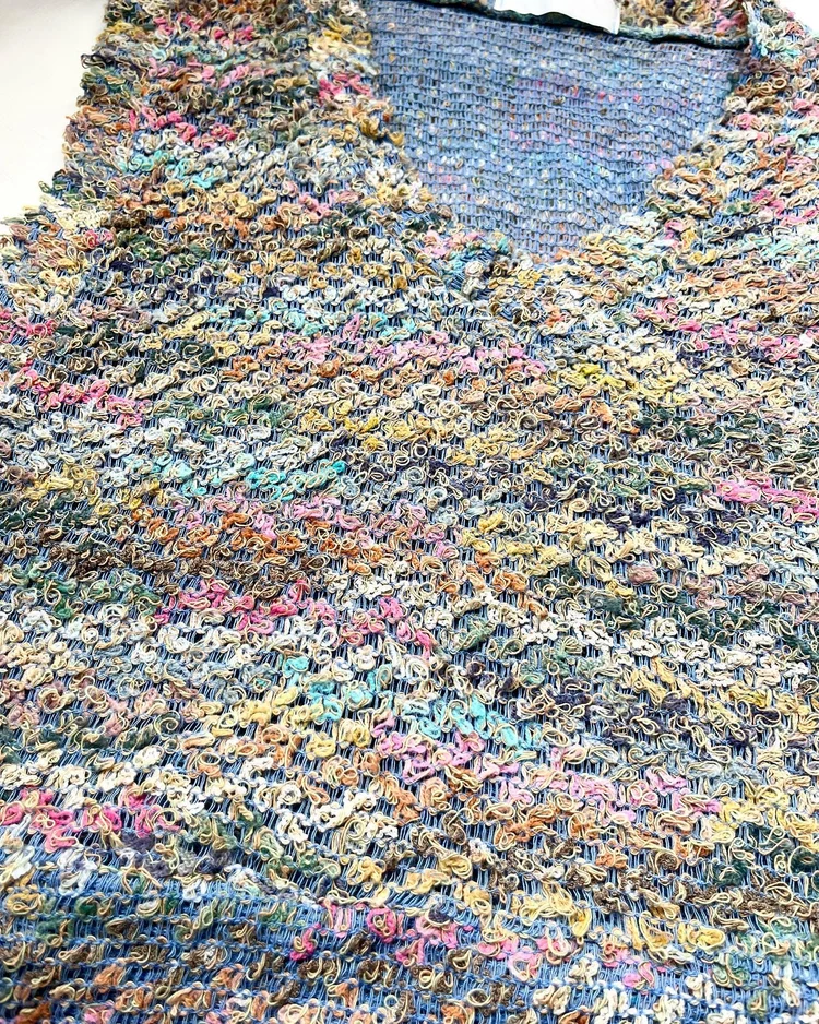 Multicoloured sweater vest 