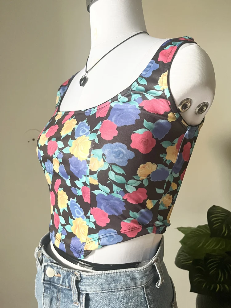 Floral corset top 