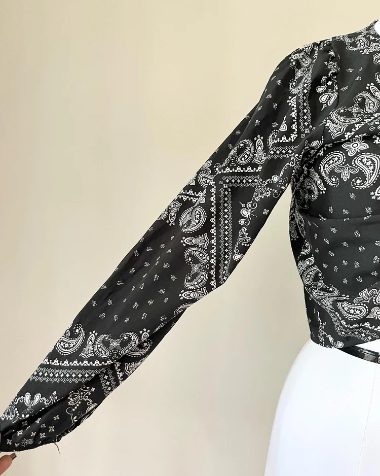 Paisley print top 
