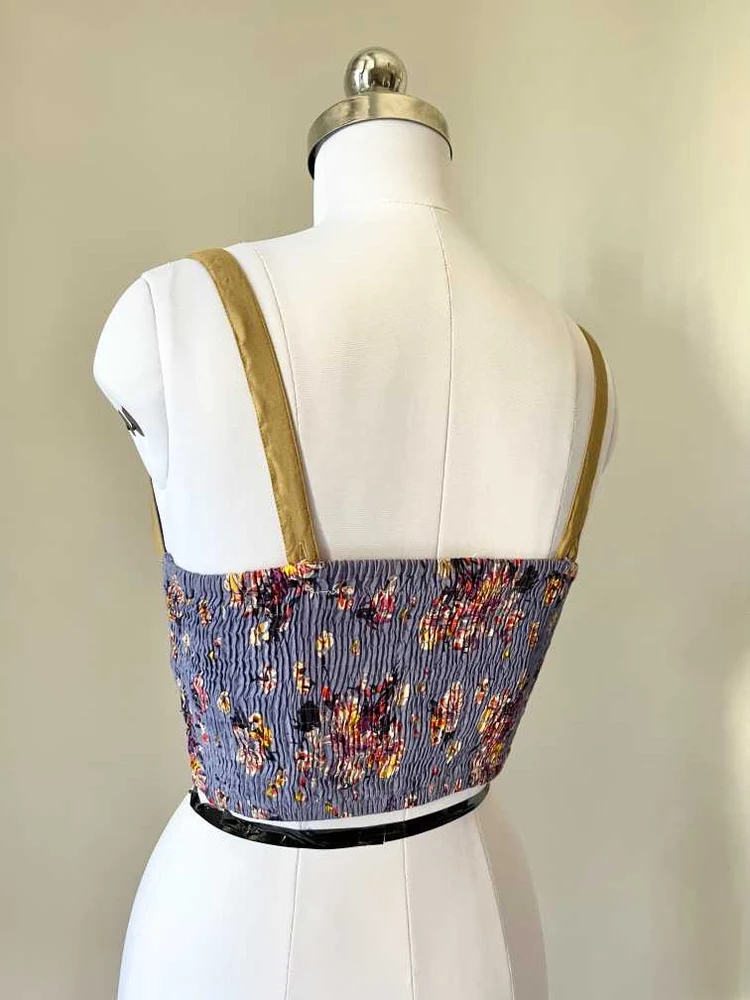 Printed corset top 