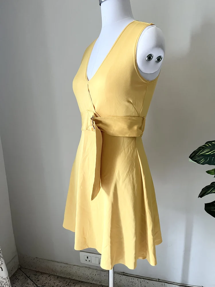 Yellow skater dress 