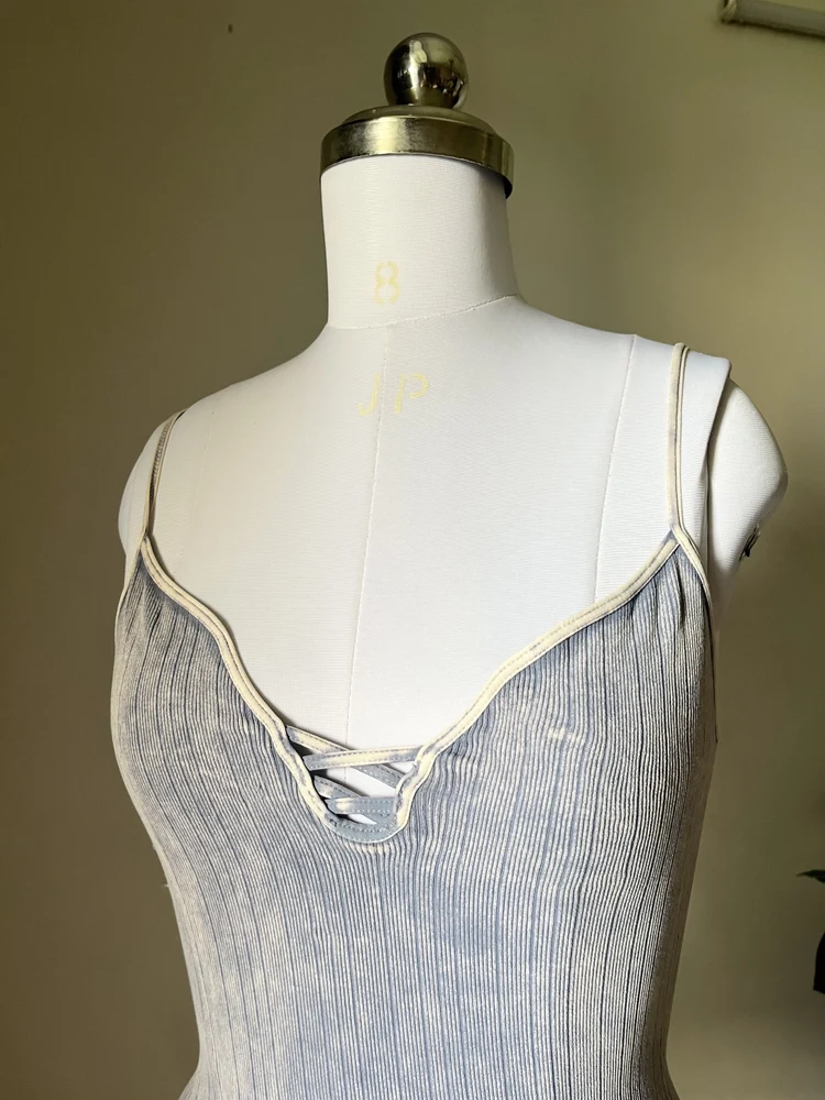 Acid blue tank top 
