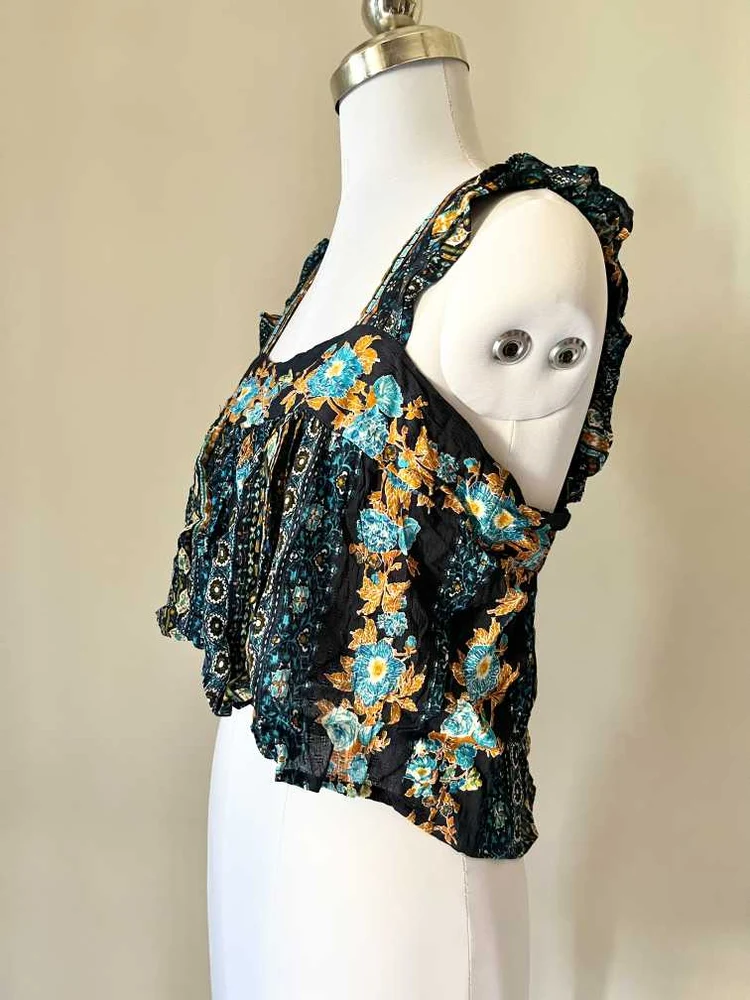 Paisley crop top