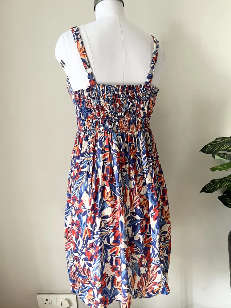 Floral padded dress