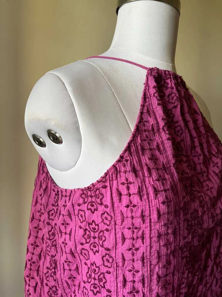 Embroided purple top